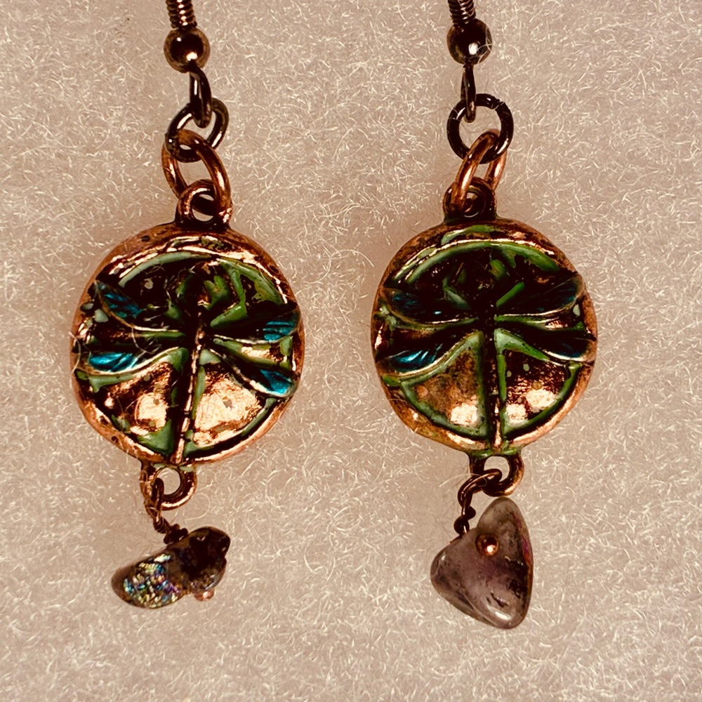 Dragonfly Charm Earrings